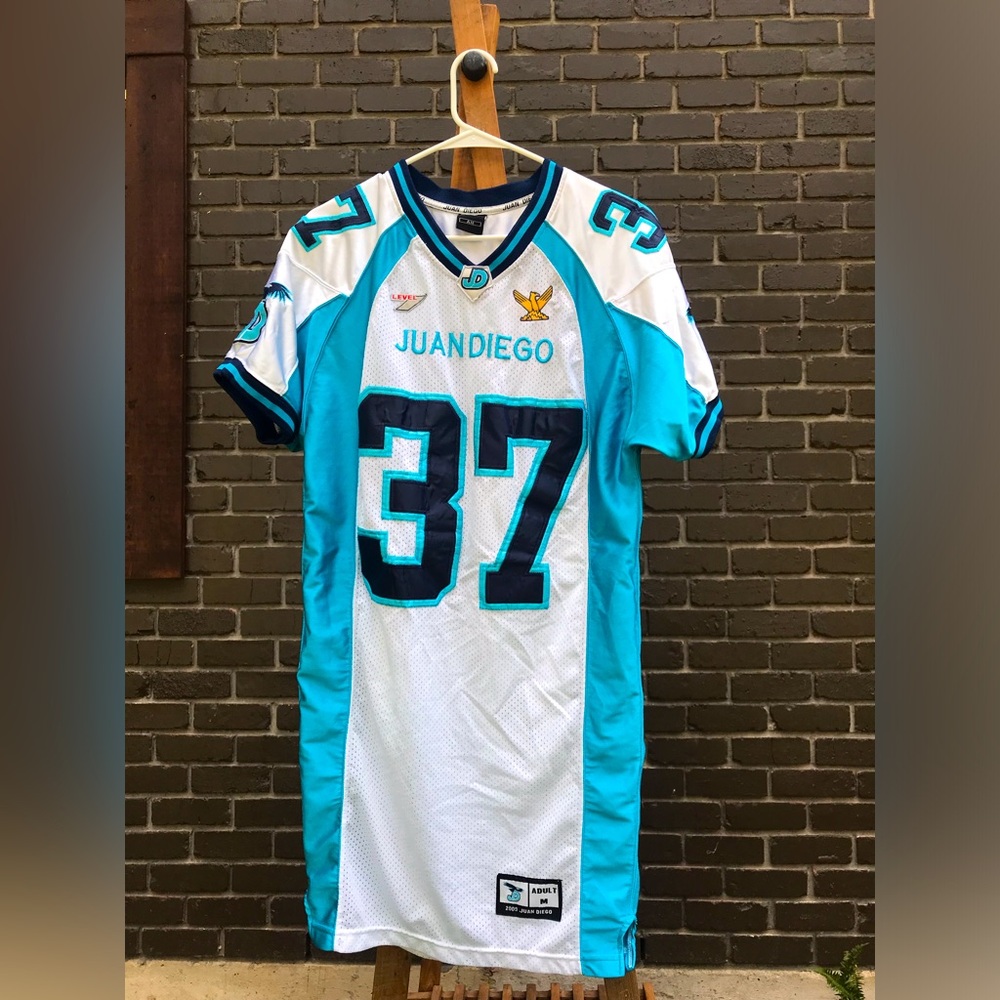 Vintage 2009 Juan Diego Catholic High School (Utah) football jersey, #37  Medium
